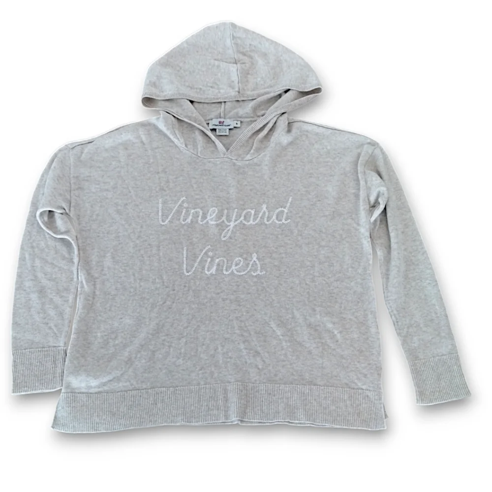 Vineyard Vines Lightweight Embroidered Hoodie Sweater - Picture 2 of 8